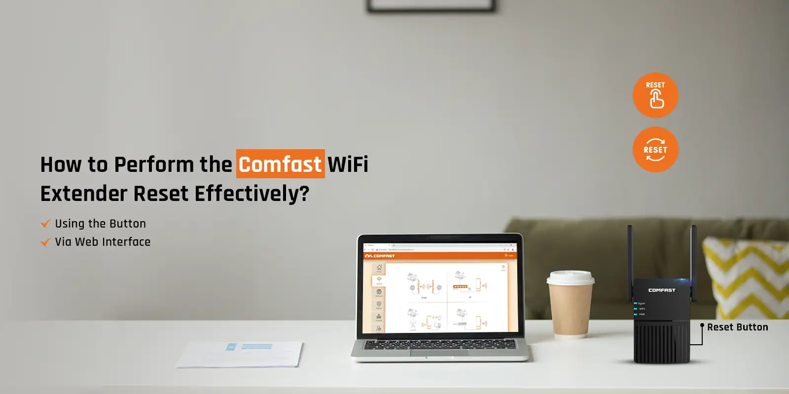 Comfast WiFi Extender Reset